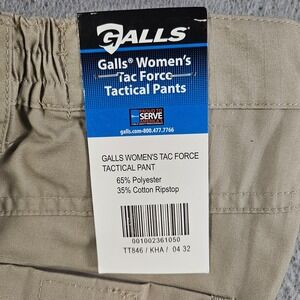 NEW GALLS Tac Force Tactical Pants Women Khaki Size 4 Inseam 32‎